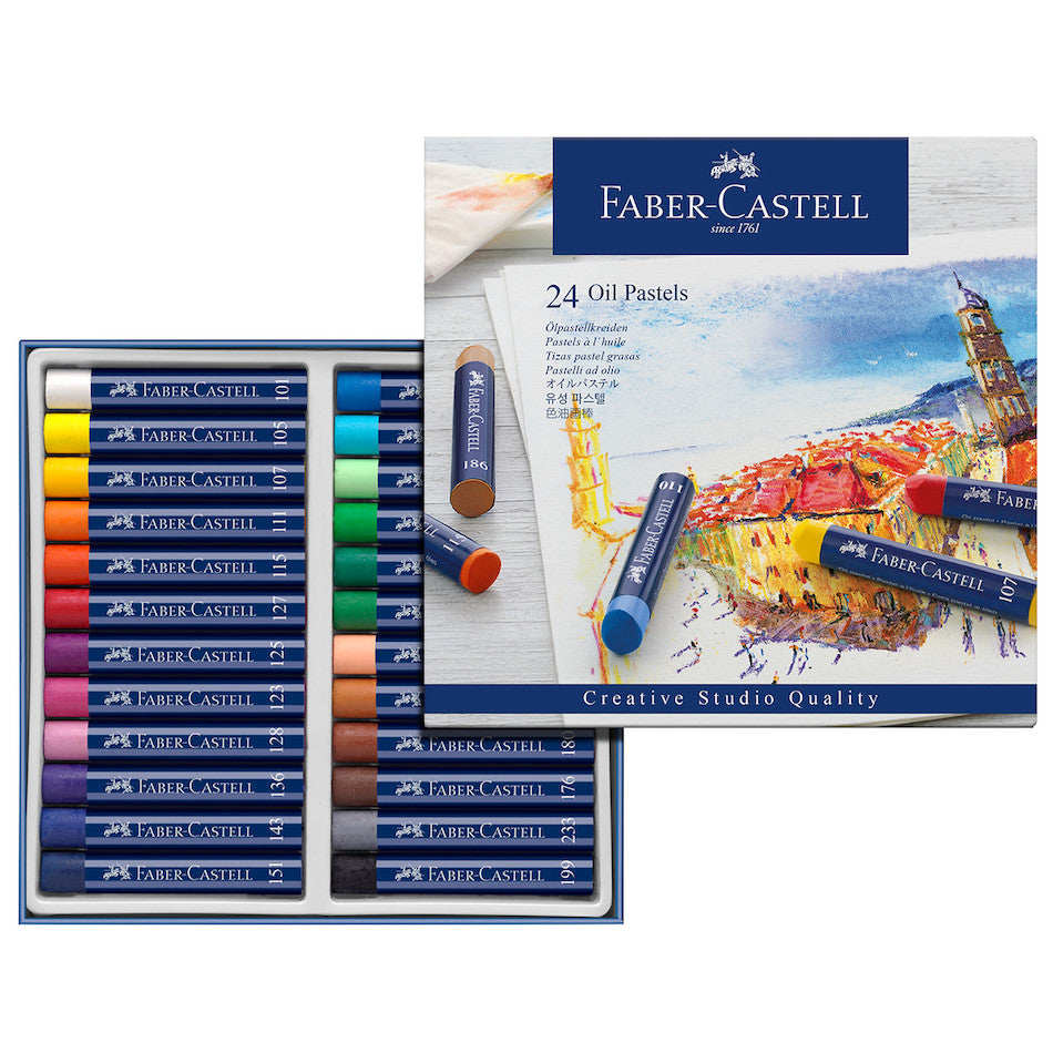Faber-Castell Creative Studio Oil Pastels Box of 24 by Faber-Castell at Cult Pens