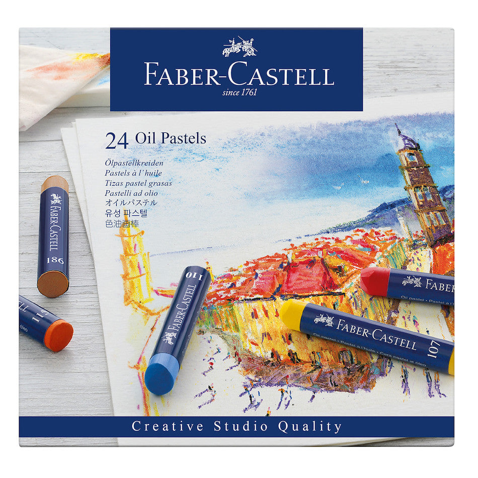 Faber-Castell Creative Studio Oil Pastels Box of 24 by Faber-Castell at Cult Pens