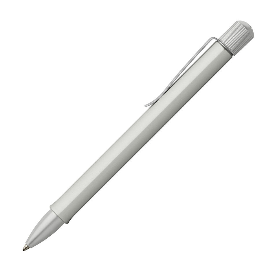 Penna A Sfera In Legno, Colore Argento Opaco, Punta Sottile Retrattile, Inchiostro Nero – Days - 5
