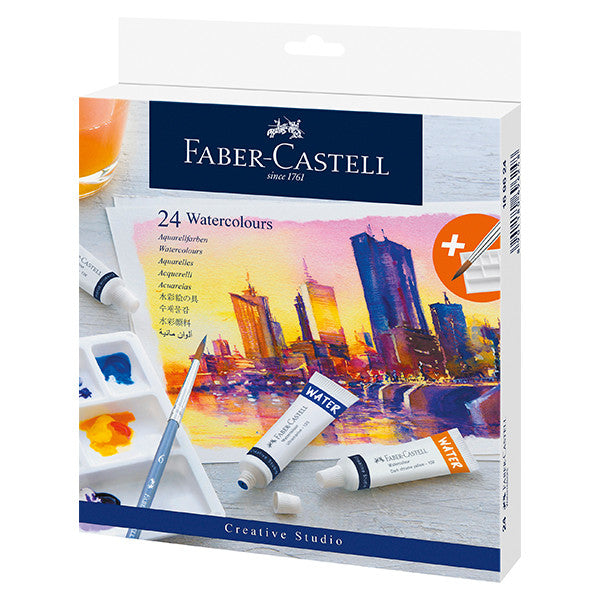 Faber-Castell Watercolour Paint Pack of 24 Assorted by Faber-Castell at Cult Pens