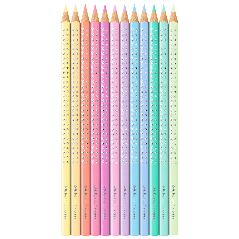 Faber-Castell Colour Pencil Sparkle Tin of 12 by Faber-Castell at Cult Pens
