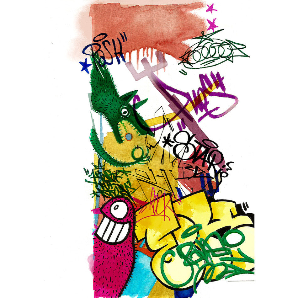 Faber-Castell Goldfaber Aqua Dual Marker Wallet of 6 Graffiti by Faber-Castell at Cult Pens