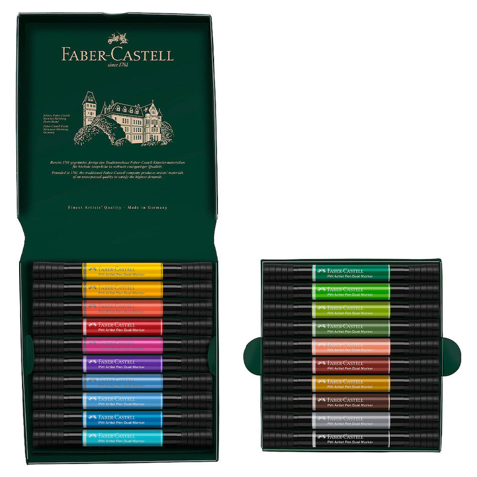Faber-Castell Pitt Artist Pen Dual Marker Wallet of 20 by Faber-Castell at Cult Pens