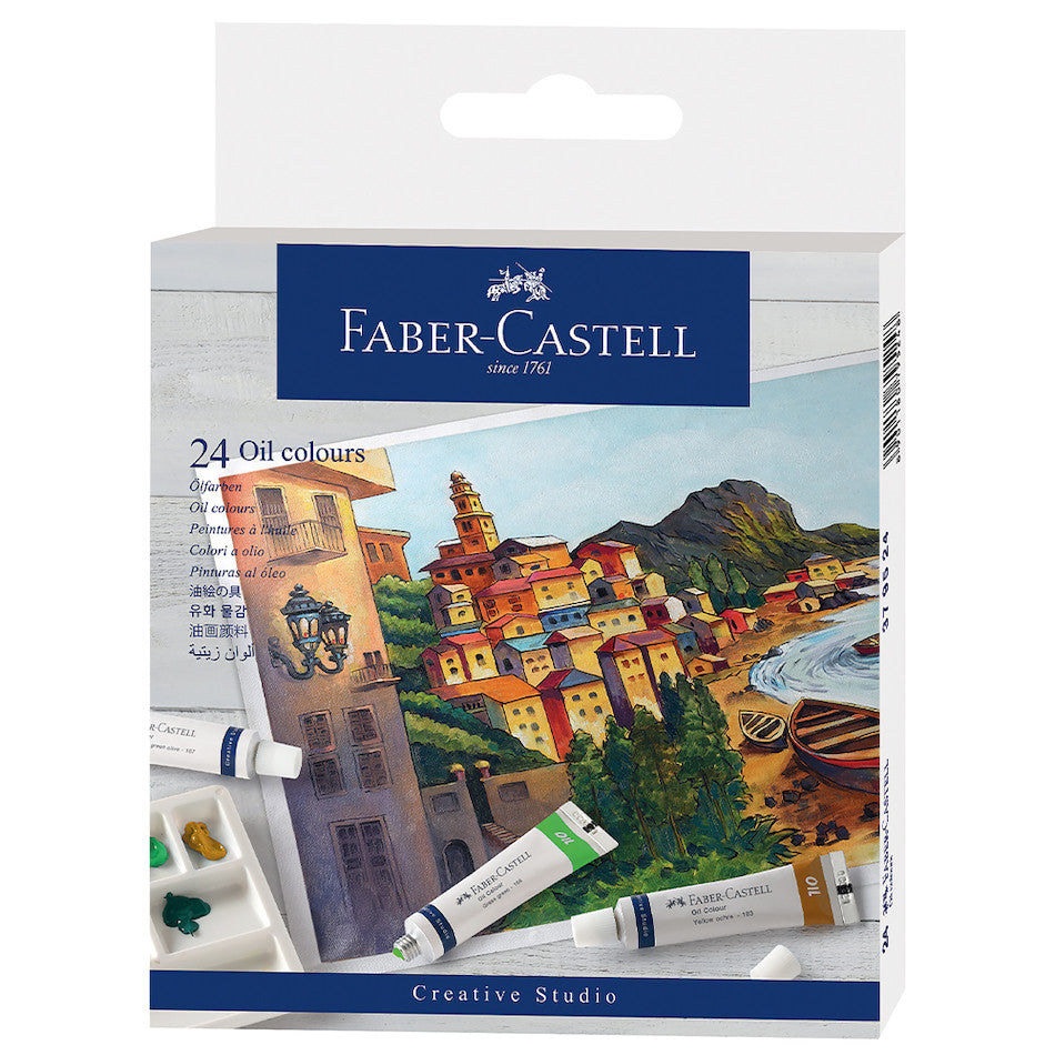 Faber-Castell Box of 24 Assorted Oil Colours by Faber-Castell at Cult Pens