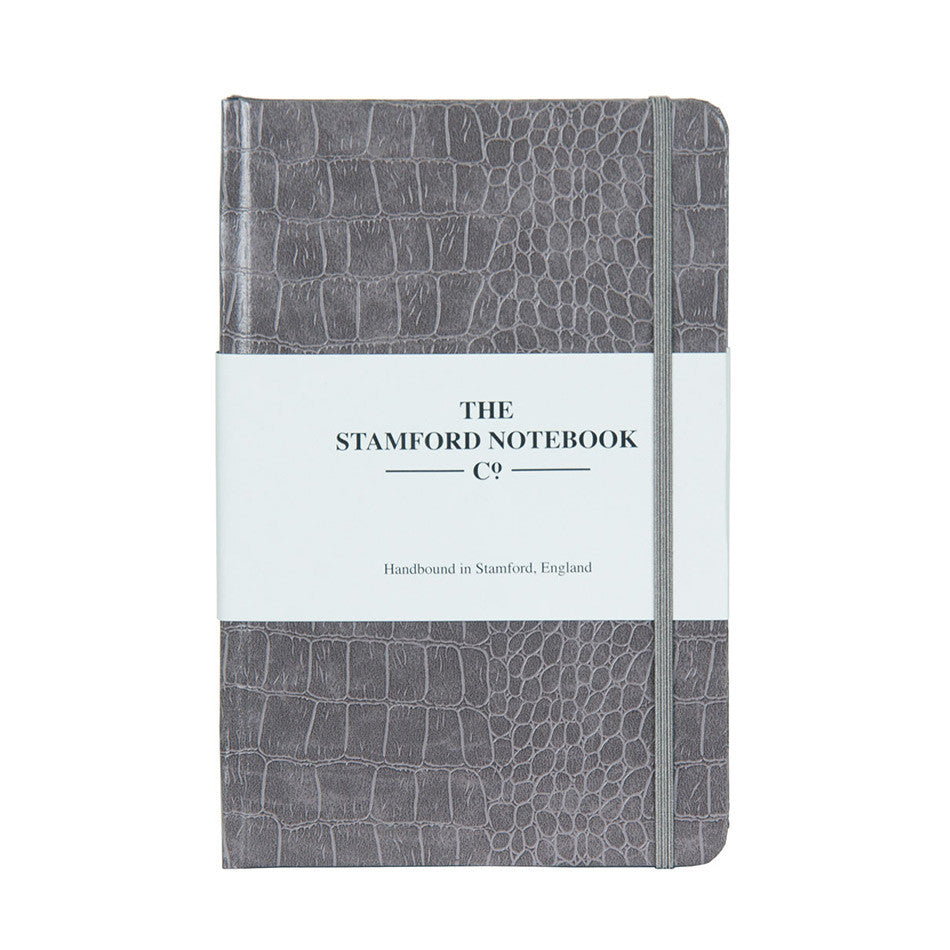 Stamford Notebook Company Mock Croc Notebook Octavo Pocket Grey by Stamford Notebook Company at Cult Pens