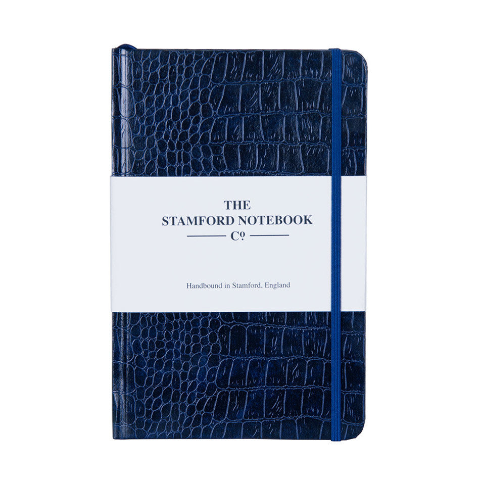 Stamford Notebook Company Mock Croc Notebook Octavo Pocket Navy by Stamford Notebook Company at Cult Pens