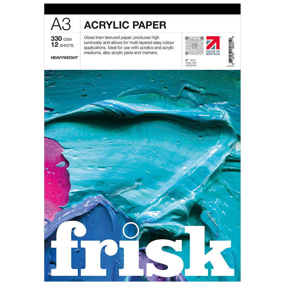 Frisk Acrylic Paper Pad A3 by Frisk at Cult Pens