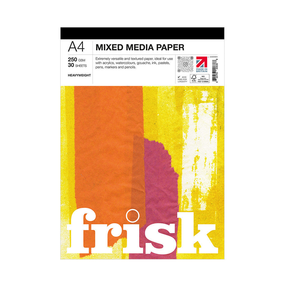 Frisk Mixed Media Paper Pad A4 by Frisk at Cult Pens