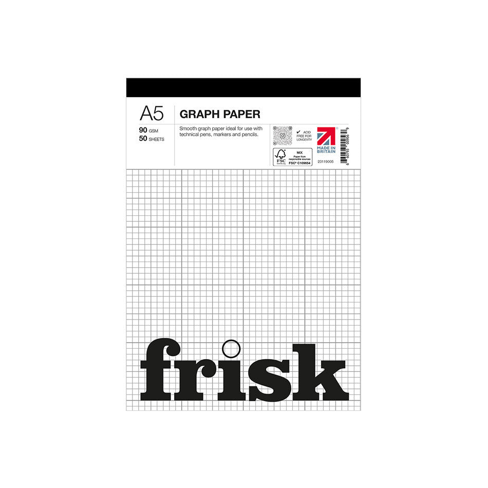 Frisk Graph Paper Pad A5 by Frisk at Cult Pens