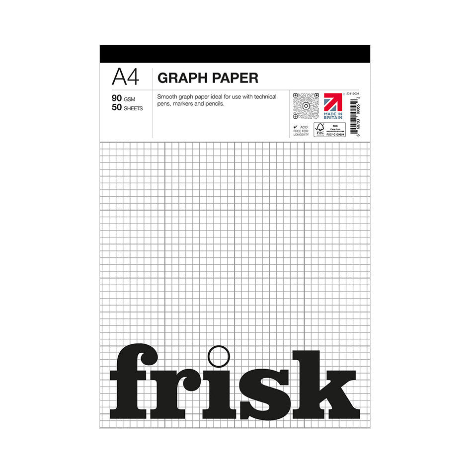 Frisk Graph Paper Pad A4 by Frisk at Cult Pens