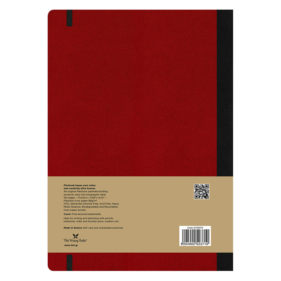Flexbook Flex Global Adventure Notebook Large Red by Flexbook at Cult Pens