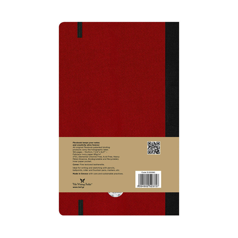 Flexbook Flex Global Adventure Notebook Medium Red by Flexbook at Cult Pens