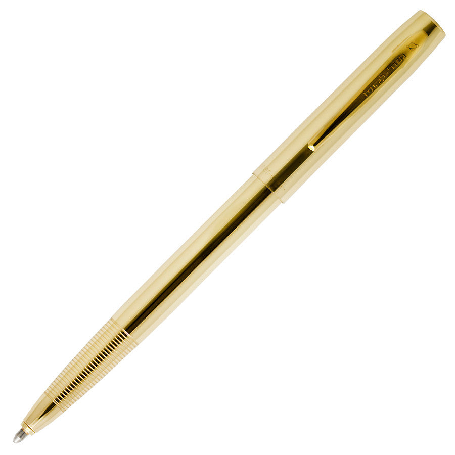 Fisher Space Pen Cap-O-Matic Pressurised Ballpoint Pen Lacquered Brass by Fisher Space Pen at Cult Pens
