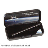 Fisher Space Pen Backpacker Ballpoint Pen Black with NASA Meatball Logo by Fisher Space Pen at Cult Pens
