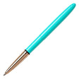 Fisher Space Pen Bullet Pressurised Ballpoint Pen Tahitian Blue with Gold Grip by Fisher Space Pen at Cult Pens
