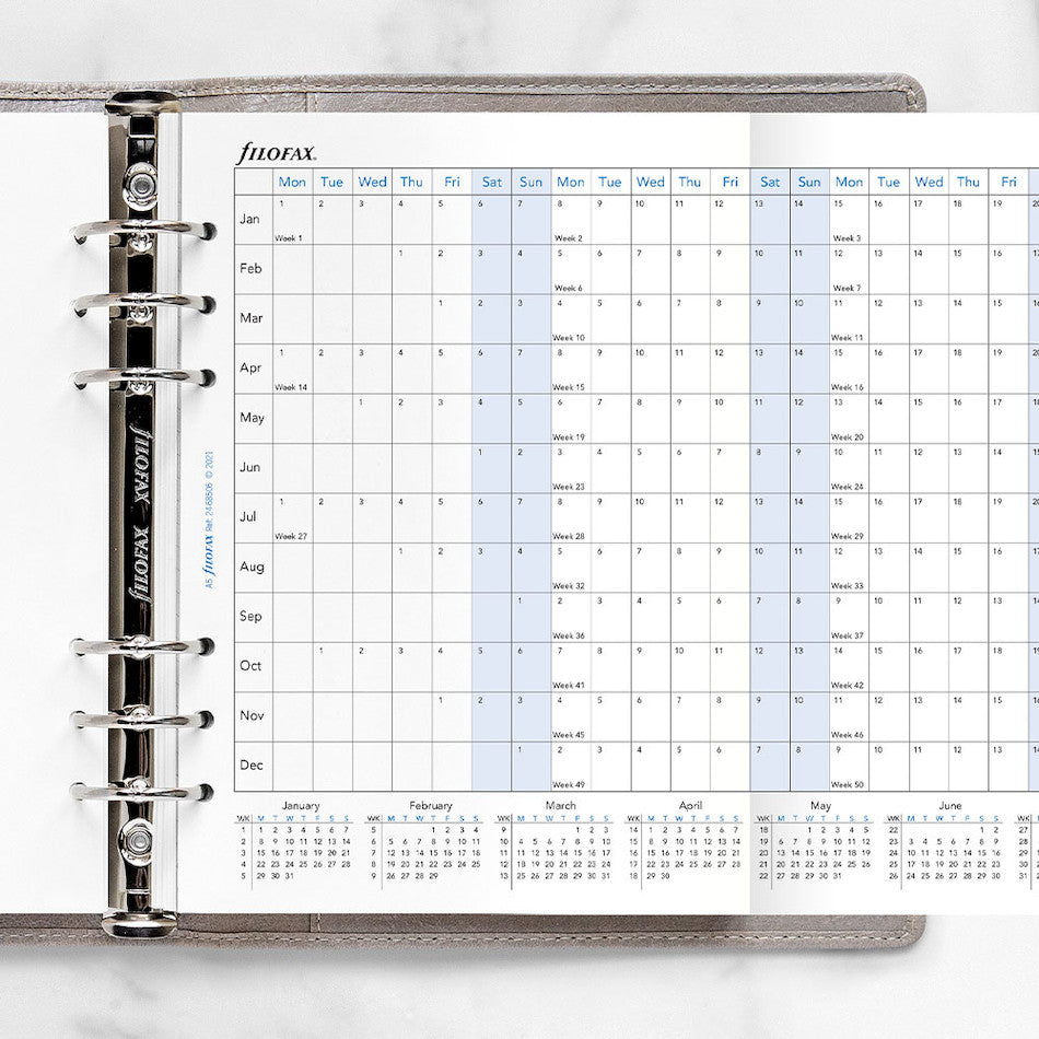 Filofax Diary Refill 2024 Year Planner Horizontal by Filofax at Cult Pens