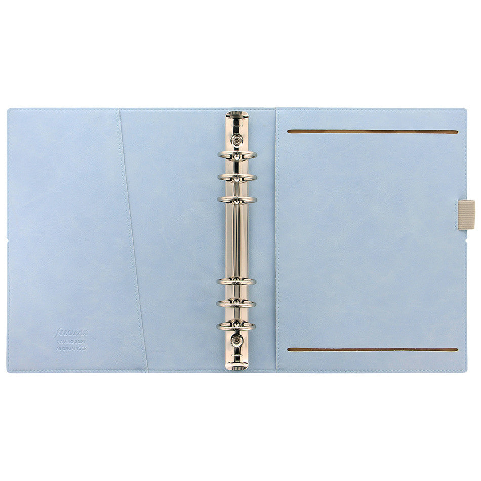Filofax Domino A5 Organiser Soft Pale Blue by Filofax at Cult Pens