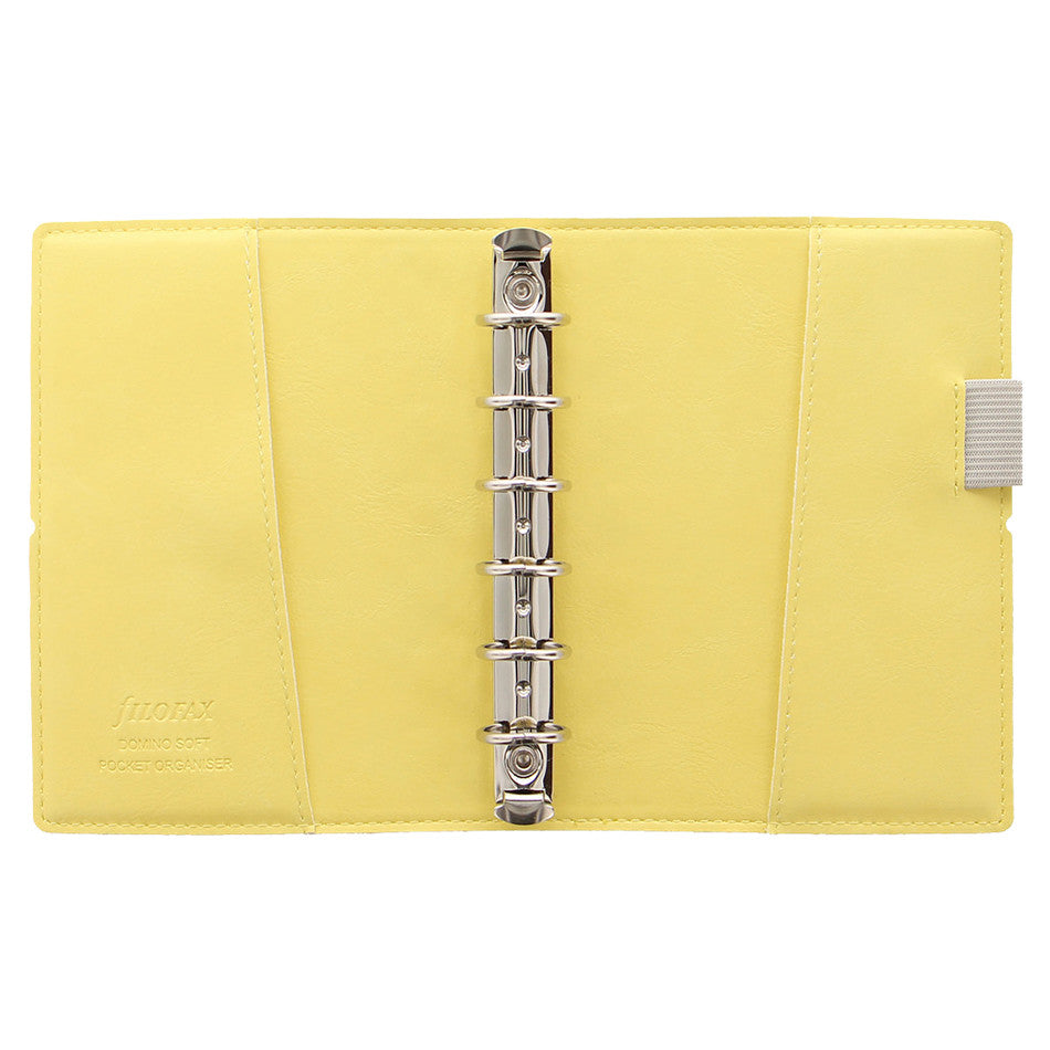 Filofax Domino Pocket Organiser Soft Lemon by Filofax at Cult Pens