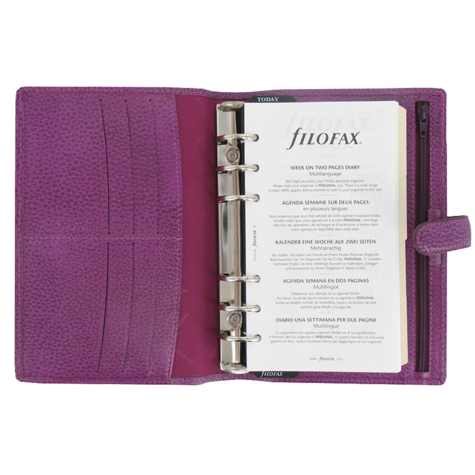 Filofax Finsbury Personal Organiser Raspberry by Filofax at Cult Pens