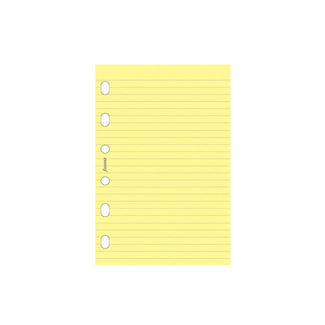 Filofax Notepaper Ruled Yellow by Filofax at Cult Pens