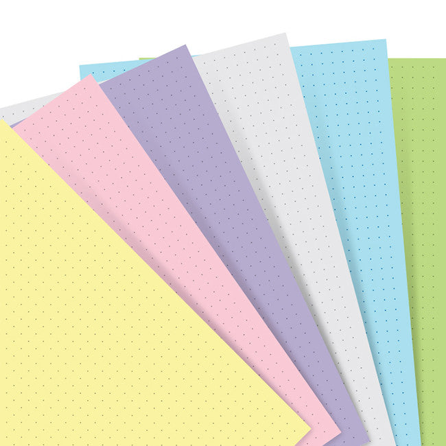 Filofax Refill Pocket Notebook Paper Pastel Plain