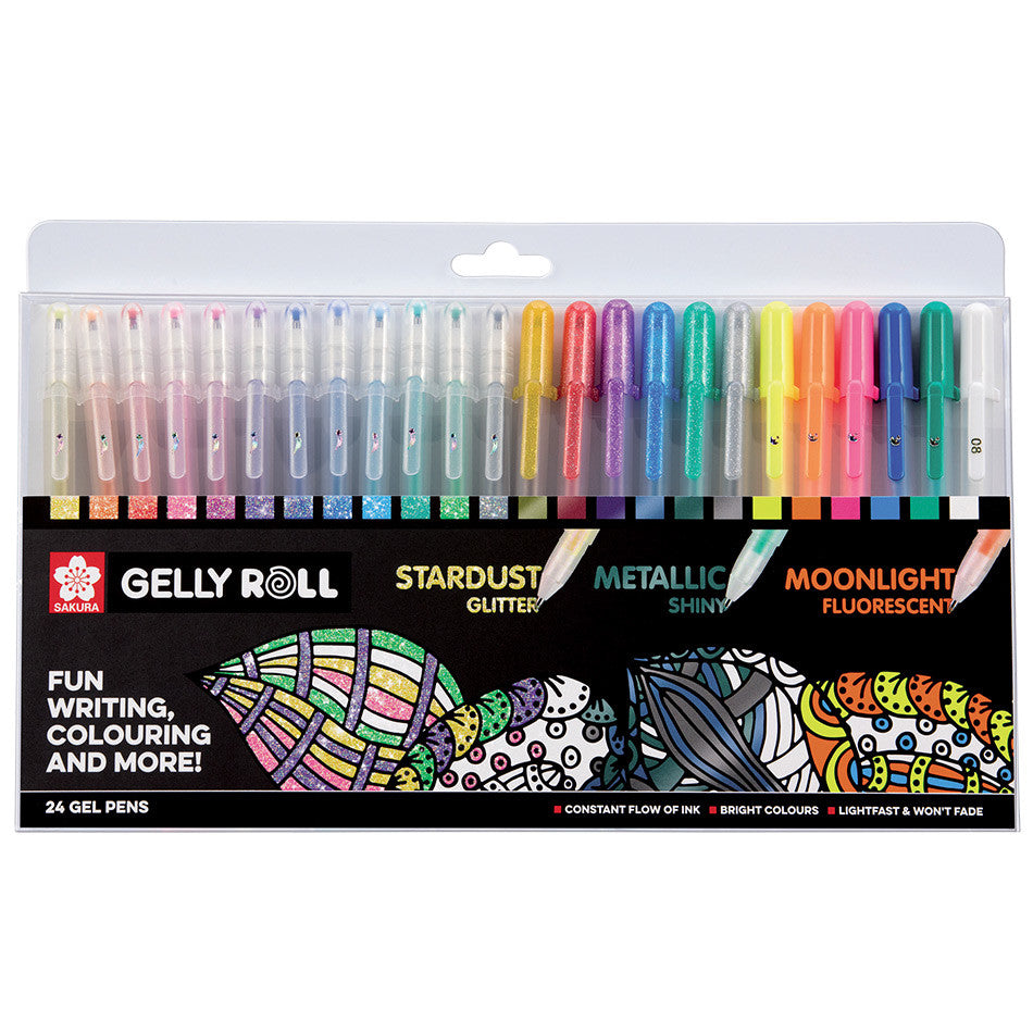 Gelly Roll Mixed Set of 24 by Gelly Roll at Cult Pens
