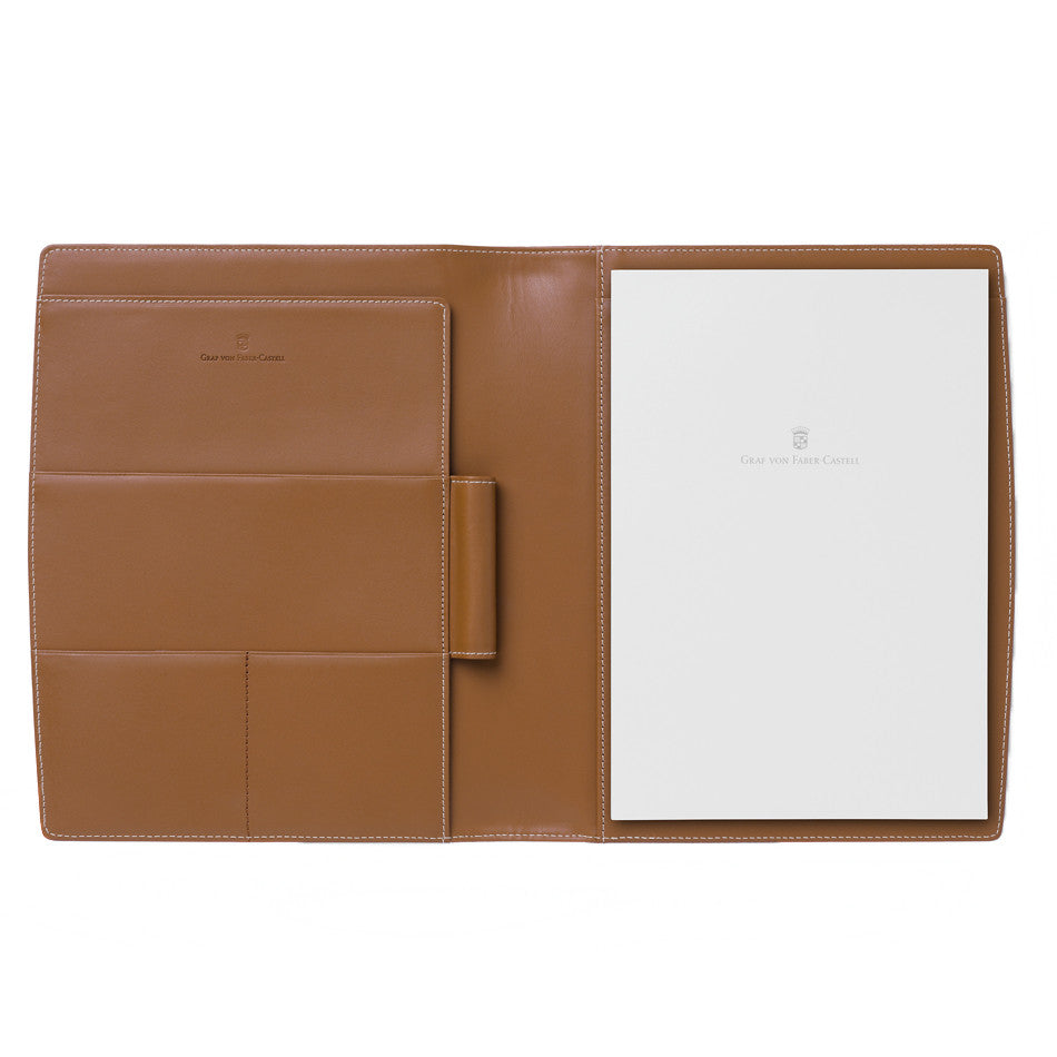 Graf von Faber-Castell Leather Notepad Case A5 by Graf von Faber-Castell at Cult Pens