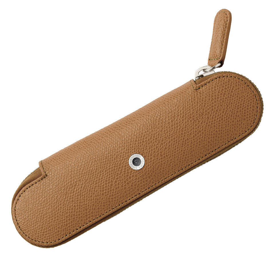 Graf von Faber-Castell Colours Leather Case for Two Pens Cognac by Graf von Faber-Castell at Cult Pens