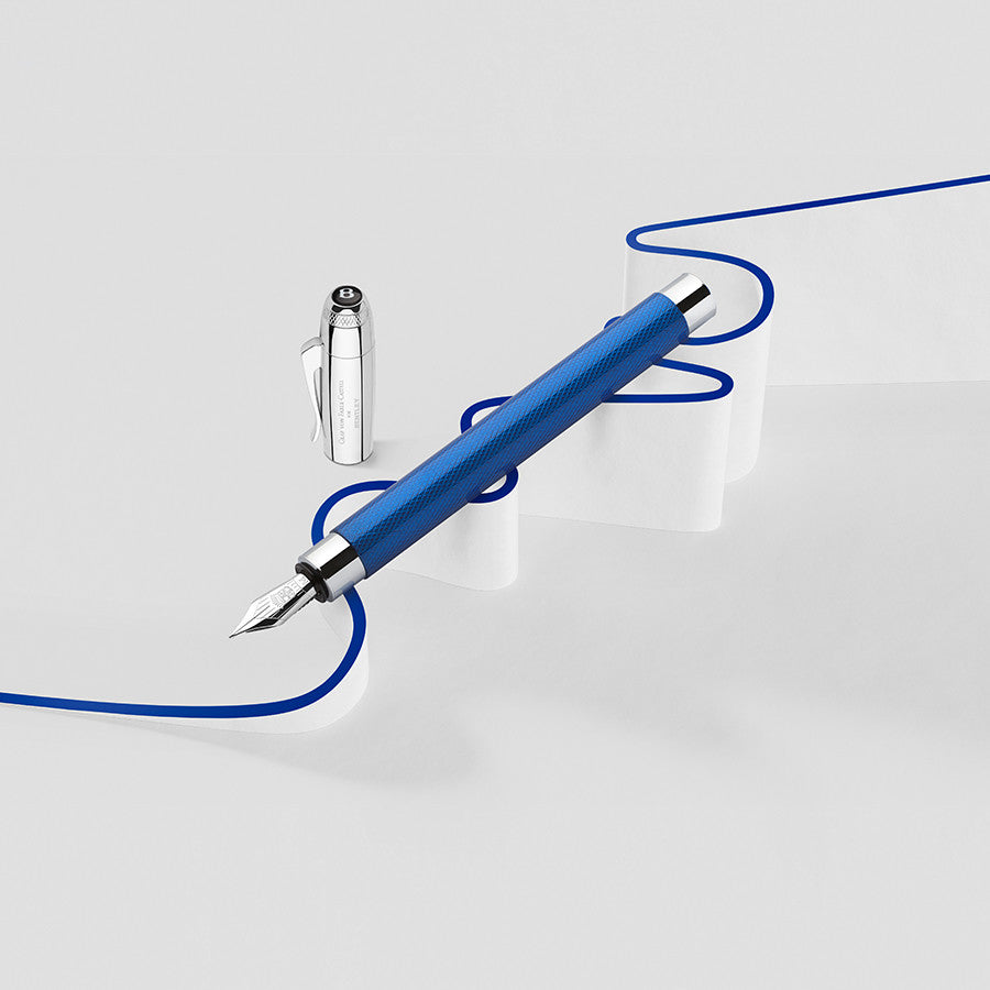 Graf von Faber-Castell For Bentley Fountain Pen Sequin Blue by Graf von Faber-Castell at Cult Pens