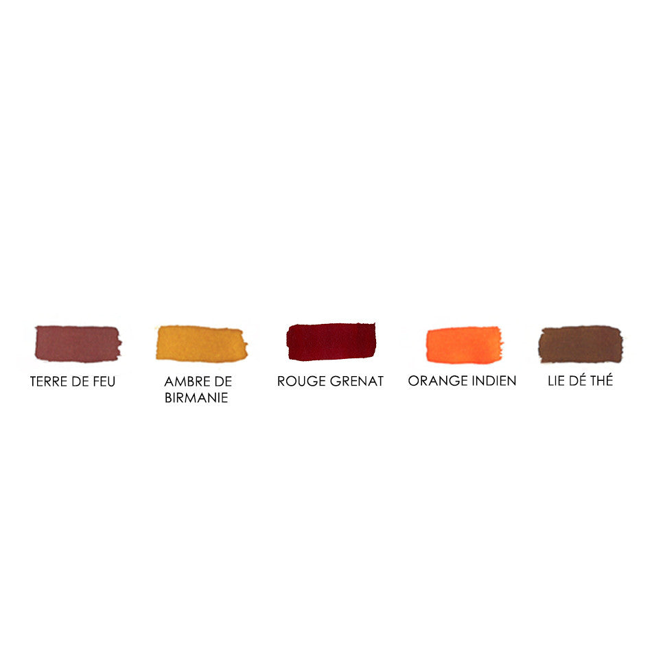 Herbin Seasons 5 Piece Assorted Ink Set Autumn by Herbin at Cult Pens