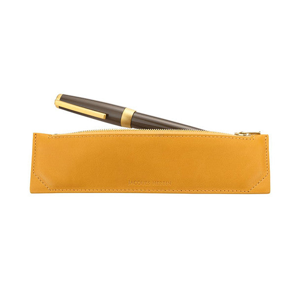 Jacques Herbin Pencil Case Small Amber by Herbin at Cult Pens
