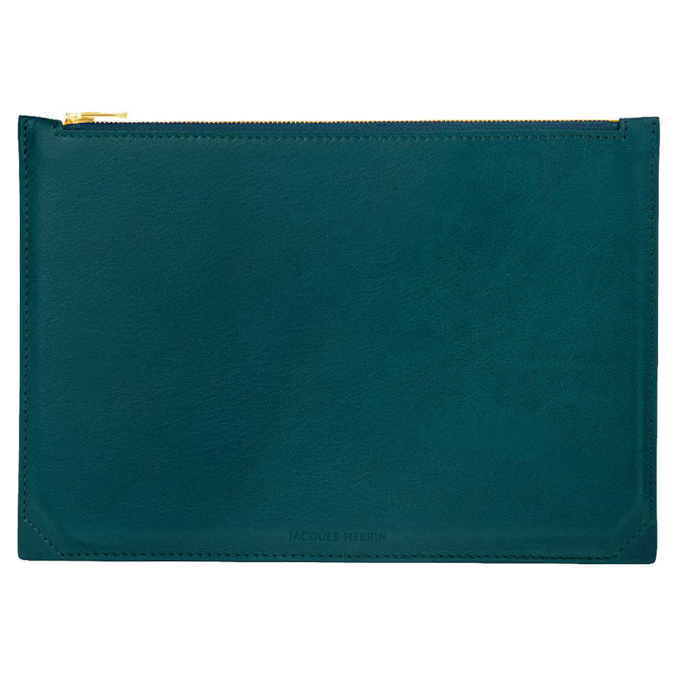 Jacques Herbin Leather Case Large Emerald