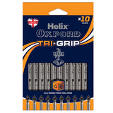 Helix Oxford Trigrip Rollerball Pen Set of 10 Black by Helix Oxford at Cult Pens