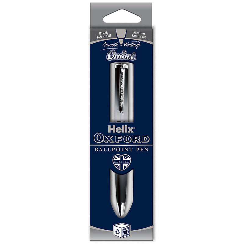 Helix Oxford Ombre Ballpoint Pen Black by Helix Oxford at Cult Pens