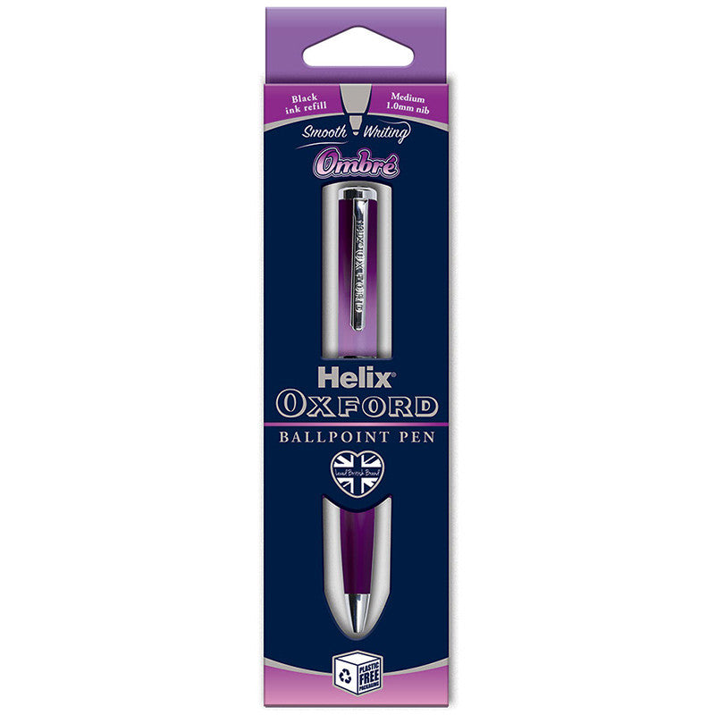 Helix Oxford Ombre Ballpoint Pen Pink by Helix Oxford at Cult Pens