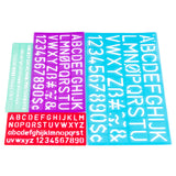 Jakar Coloured Lettering Stencil Set of 4 by Jakar at Cult Pens