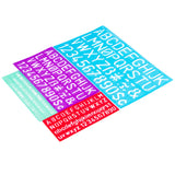 Jakar Coloured Lettering Stencil Set of 4 by Jakar at Cult Pens