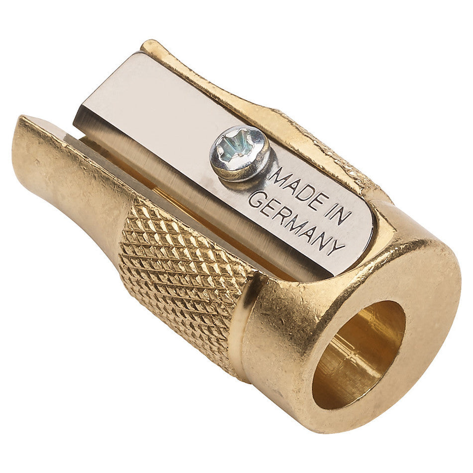 Jakar Single Hole Pencil Sharpener Brass Pollux by Jakar at Cult Pens