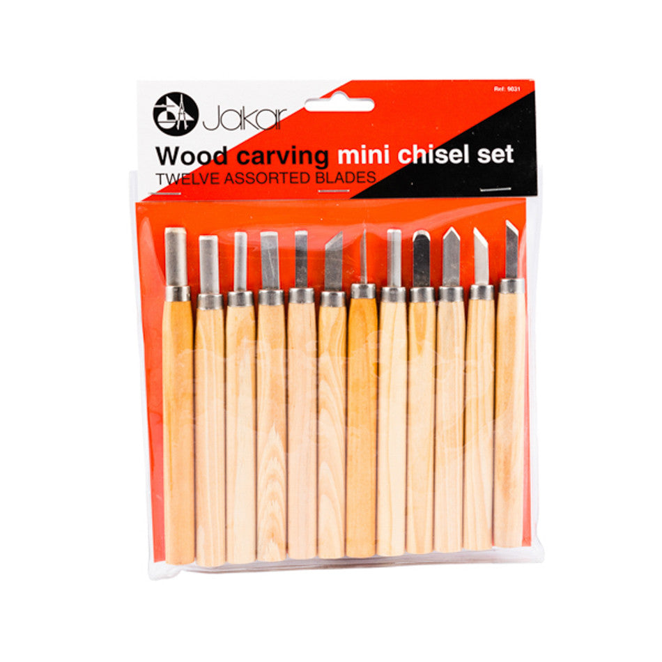 Jakar Wood Carving Mini Chisel Set of 12