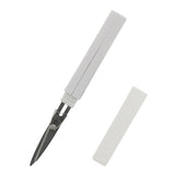 Sun-Star Stickyle Akeruno Scissors + Box Cutter White by Sun-Star at Cult Pens
