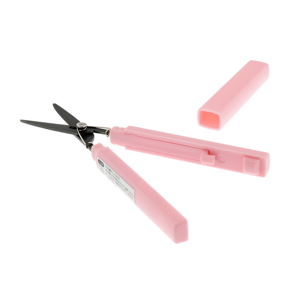 Pink Box Cutter With String Sun-Star Stickyle Akeruno Scissors + Box Cutter Pink
