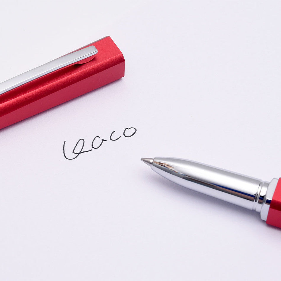 Kaco Square Rollerball Pen Red by Kaco at Cult Pens