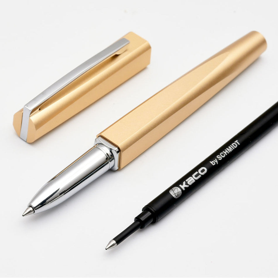 Kaco Square Rollerball Pen Gold by Kaco at Cult Pens