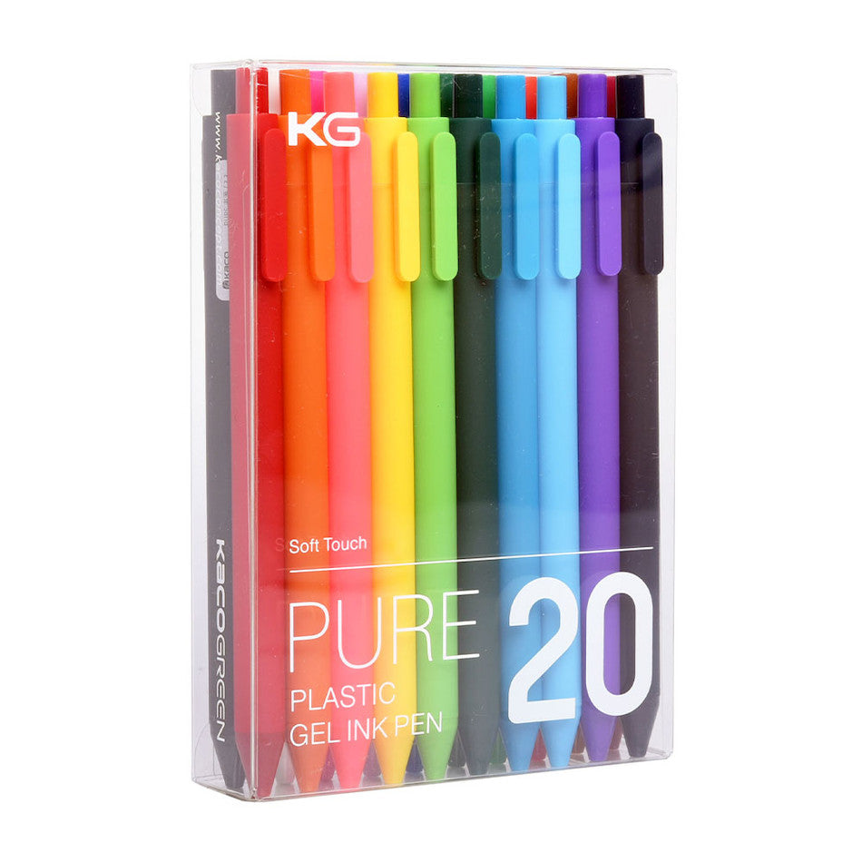 Kaco Pure Soft Touch Gel Pen Set of 20 by Kaco at Cult Pens