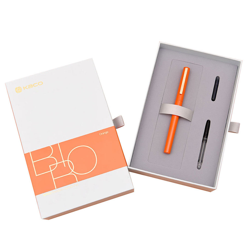 Kaco Brio Fountain Pen Set Orange by Kaco at Cult Pens
