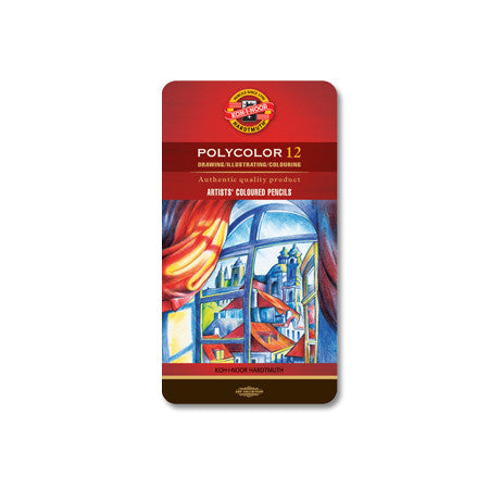 Koh-I-Noor Polycolor Art Pencil 3800 Tin of 12 by Koh-I-Noor at Cult Pens