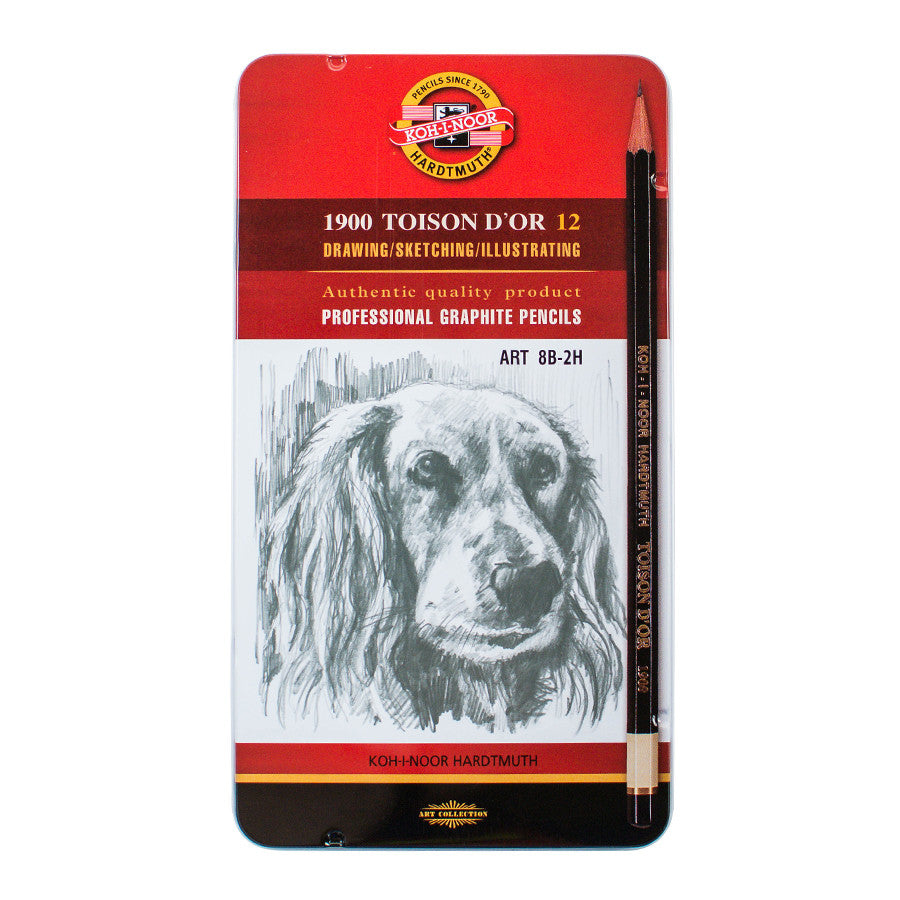 Koh-I-Noor Hardtmuth Toison D'Or Assorted Tin 12 by Koh-I-Noor at Cult Pens