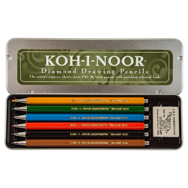 Koh-I-Noor Versatil 5217 Clutch Pencils Set of 6 by Koh-I-Noor at Cult Pens