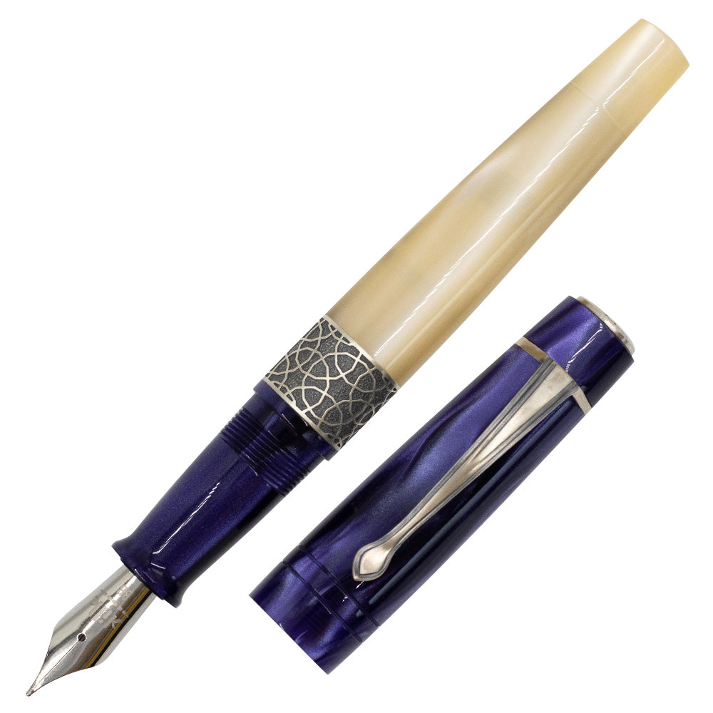 Kilk Celestial Fountain Pen Purple & Cream by Kilk at Cult Pens