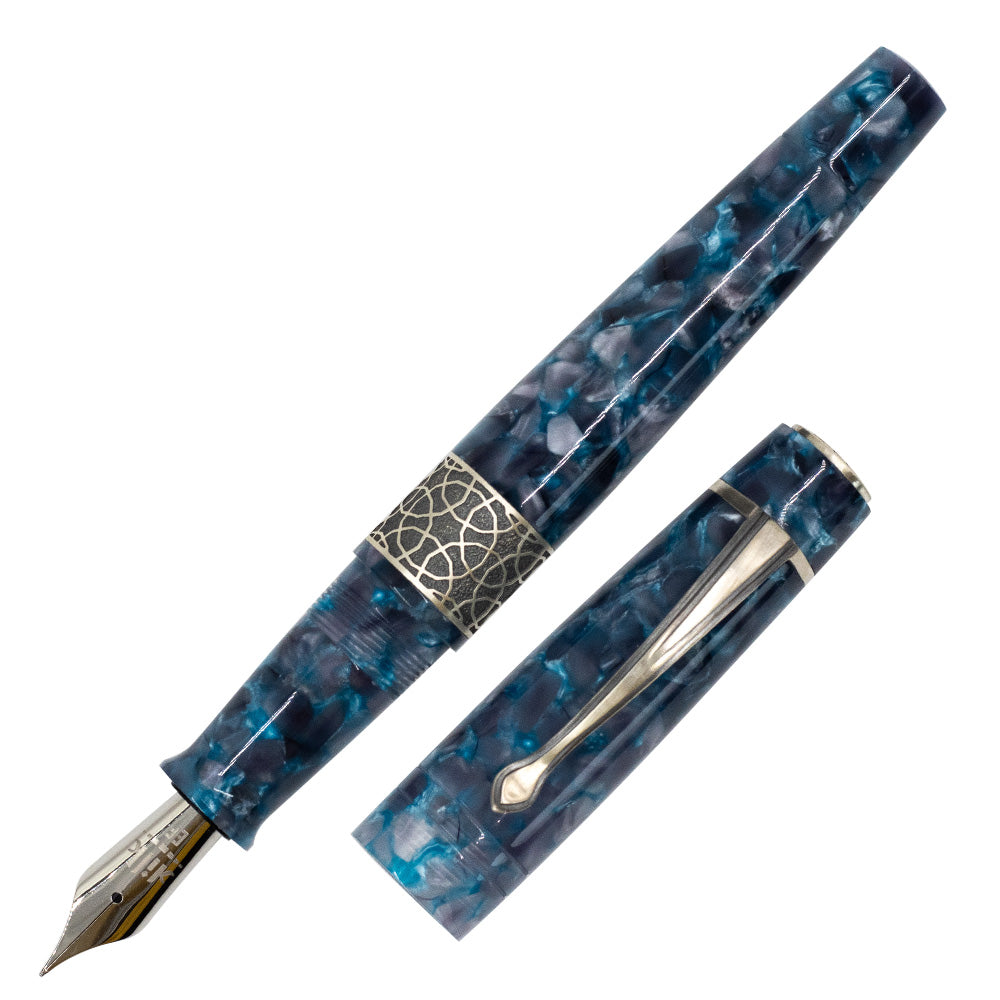Kilk Celestial Fountain Pen Blue Chipped by Kilk at Cult Pens